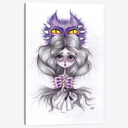 Monsters In My Head Canvas Print #CFI17} by Christine Fields Canvas Artwork