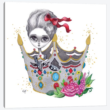 She Who Wears The Crown Canvas Print #CFI20} by Christine Fields Canvas Artwork