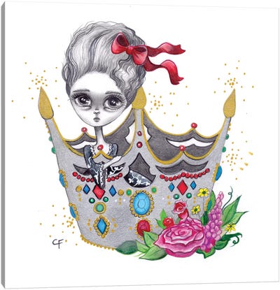 She Who Wears The Crown Canvas Art Print - Christine Fields