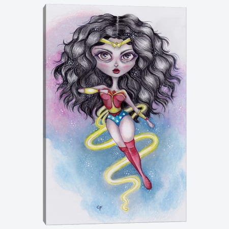 Wonder Woman Canvas Print #CFI29} by Christine Fields Canvas Art