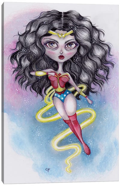 Wonder Woman Canvas Art Print - Christine Fields
