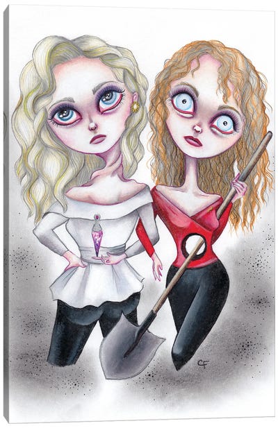 Death Becomes Her Canvas Art Print - Christine Fields