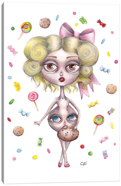 Hungry Hilda Canvas Art Print - Cookie Art