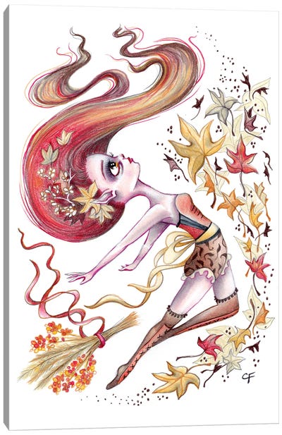 Autumn Dance Canvas Art Print - Christine Fields