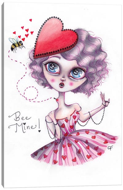 Bee Mine Canvas Art Print - Christine Fields