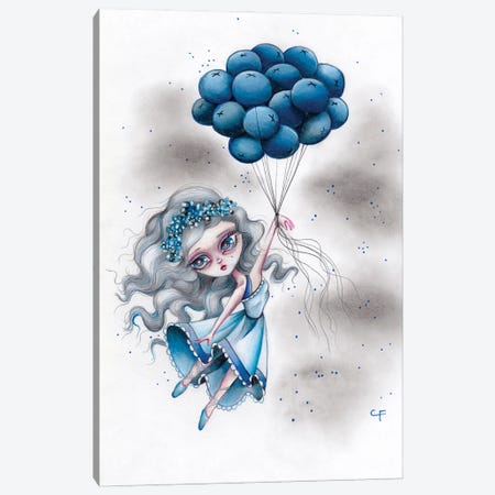 Blueberry Blues Canvas Print #CFI50} by Christine Fields Canvas Art Print