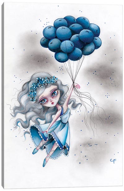 Blueberry Blues Canvas Art Print - Christine Fields
