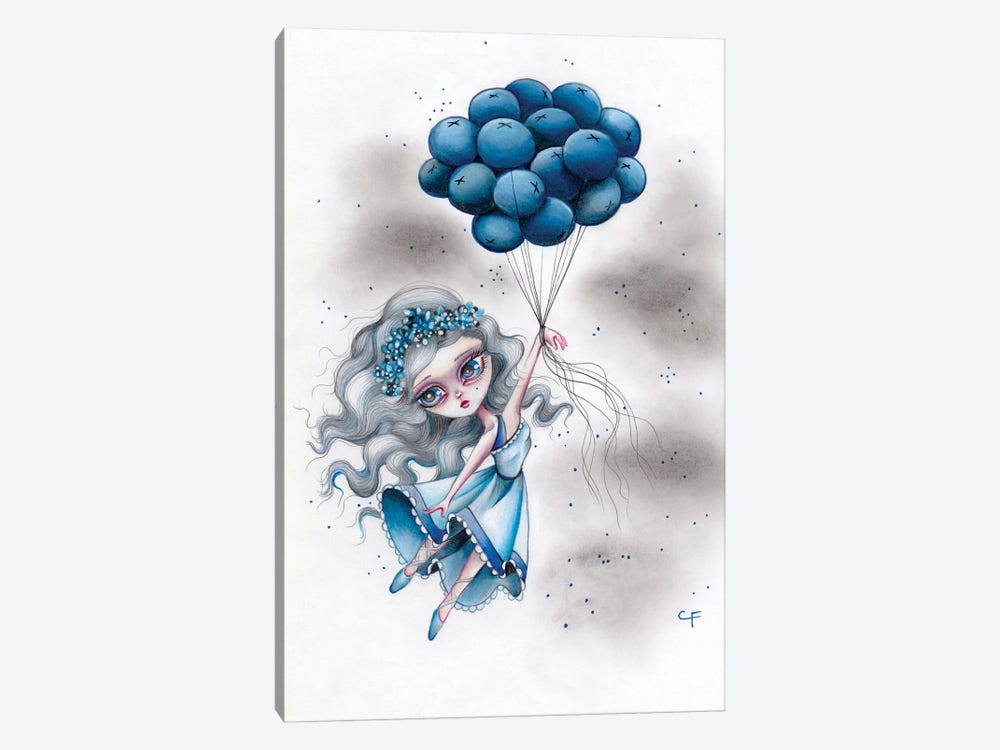 Blueberry Blues by Christine Fields 1-piece Canvas Wall Art