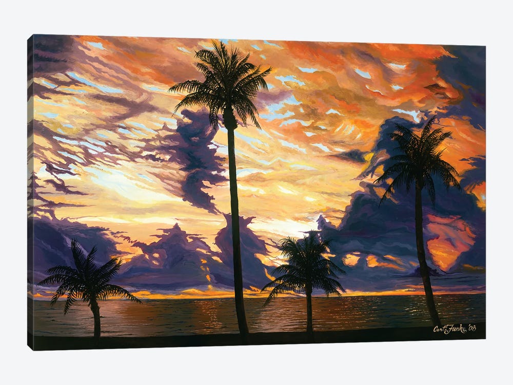 Kauai Sunset by Curtis Funke 1-piece Art Print