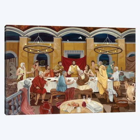 Last Supper Canvas Print #CFK11} by Curtis Funke Canvas Art Print