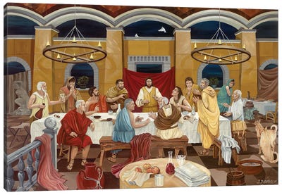 Last Supper Canvas Art Print - Curtis Funke