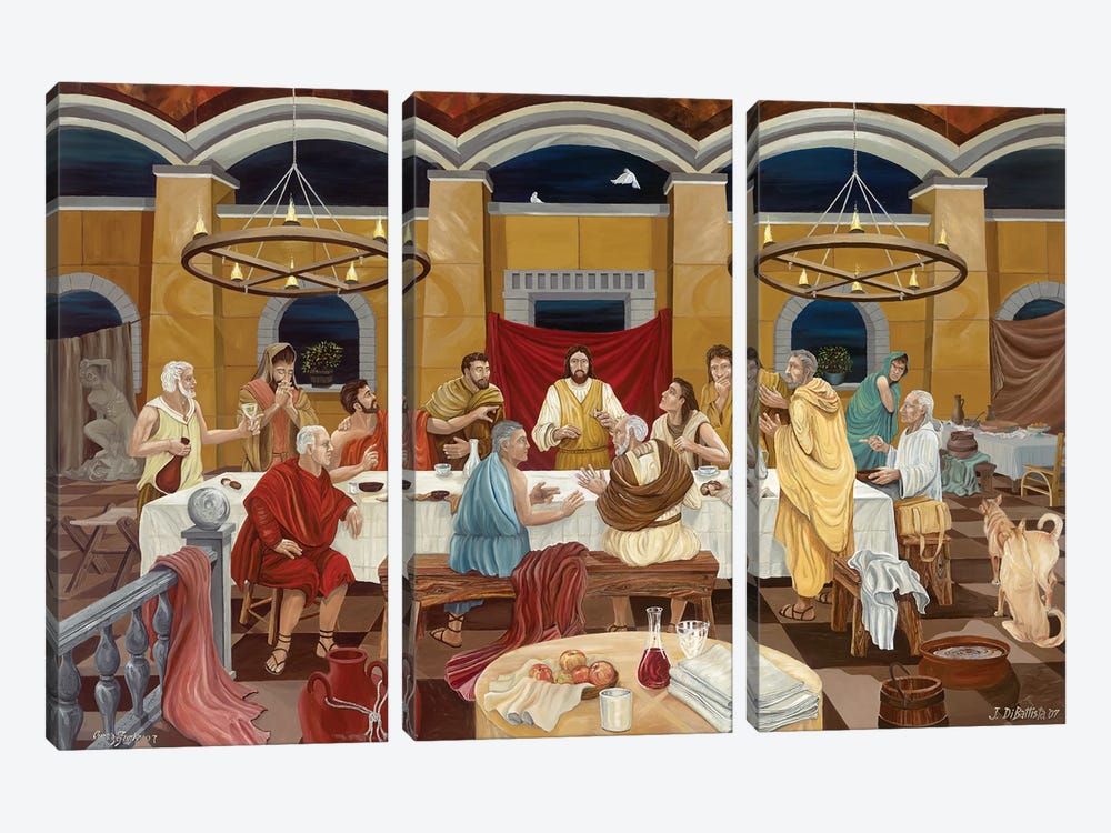 Last Supper by Curtis Funke 3-piece Canvas Art