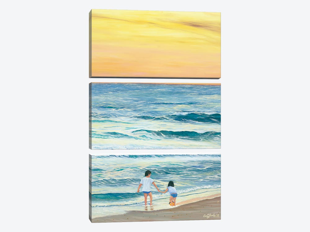 Laudermilk Beach Find by Curtis Funke 3-piece Canvas Art Print