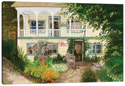 Sausalito Floral Shop Canvas Art Print - Curtis Funke