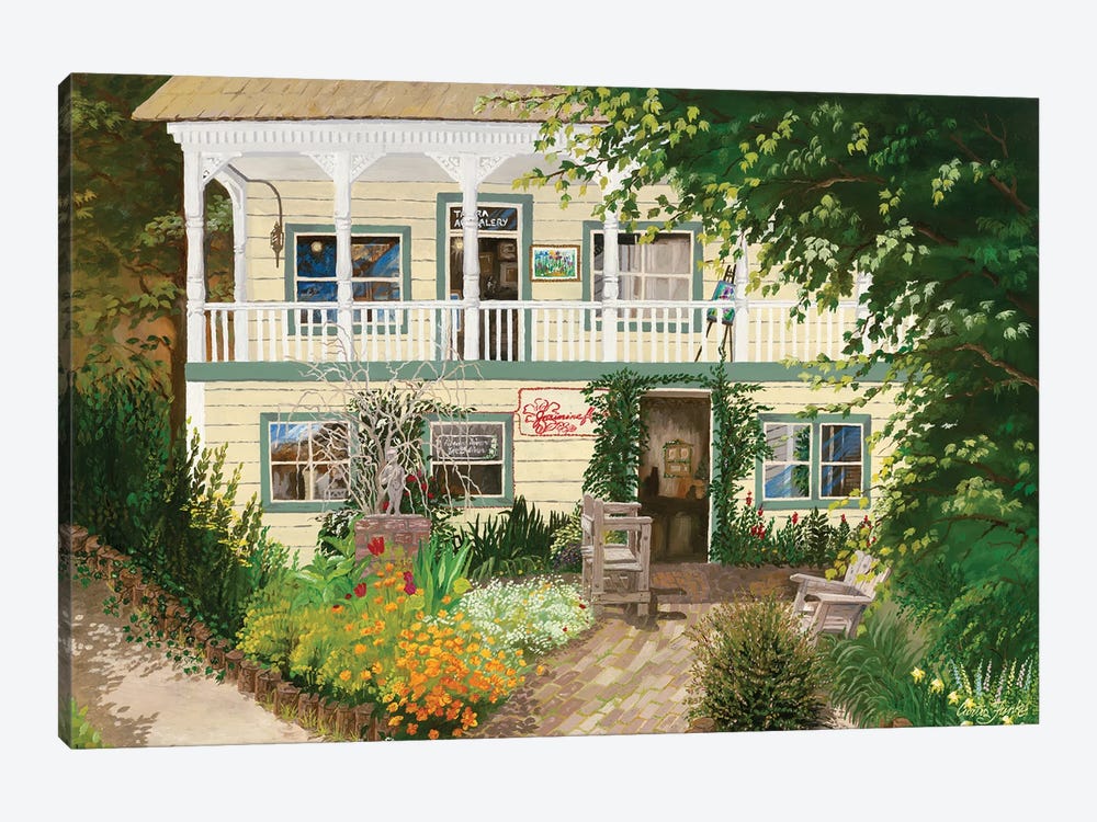 Sausalito Floral Shop by Curtis Funke 1-piece Canvas Artwork