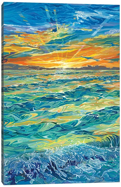Siesta Keys Sunset Canvas Art Print - Curtis Funke