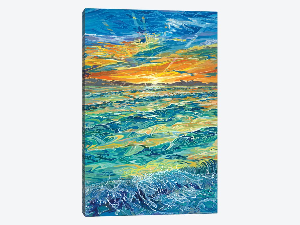 Siesta Keys Sunset by Curtis Funke 1-piece Canvas Print