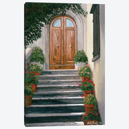 Tuscan Staircase Canvas Print #CFK20} by Curtis Funke Canvas Art