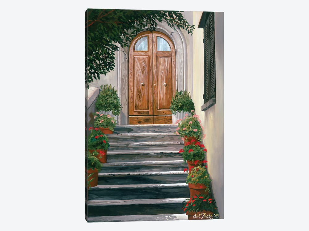 Tuscan Staircase by Curtis Funke 1-piece Canvas Art