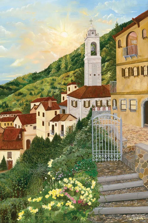 Tuscan Villa by Curtis Funke wall art