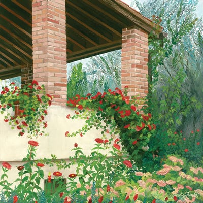 Tuscany In Bloom by Curtis Funke canvas print