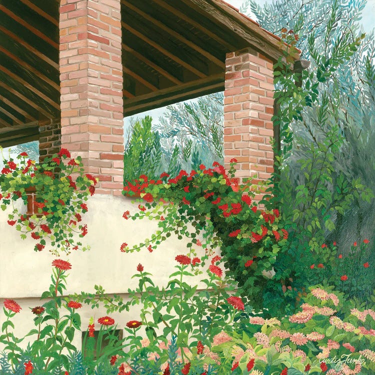 Tuscany In Bloom by Curtis Funke wall art