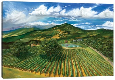 Wine Country Canvas Art Print - Photorealism Art