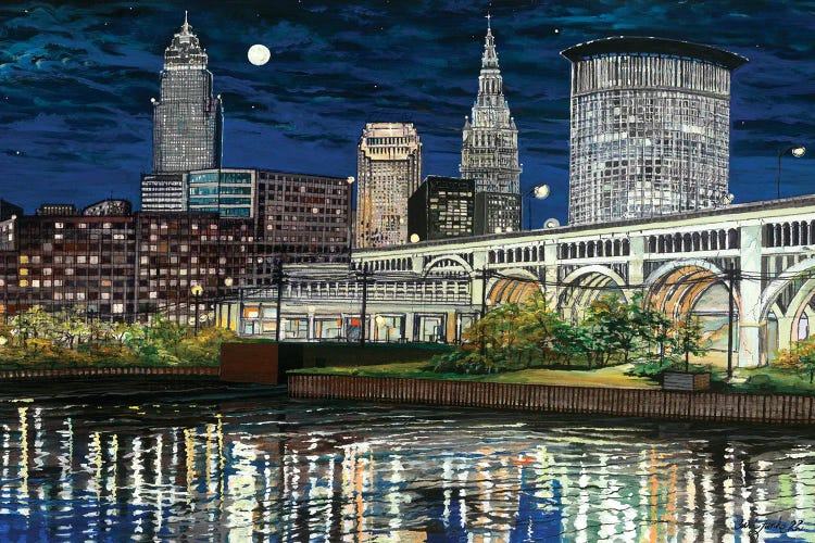 Cleveland Lights by Curtis Funke wall art