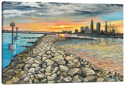 Cleveland Rocks Canvas Art Print - Curtis Funke