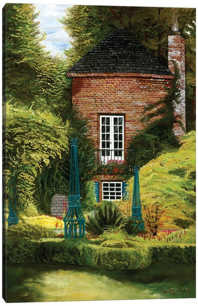 Barrington Garden Landscape Canvas Art Print - Curtis Funke