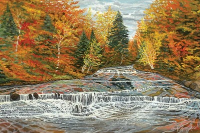 Chagrin River Falls by Curtis Funke acrylic art print