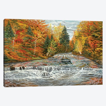 Chagrin River Falls Canvas Print #CFK5} by Curtis Funke Canvas Print