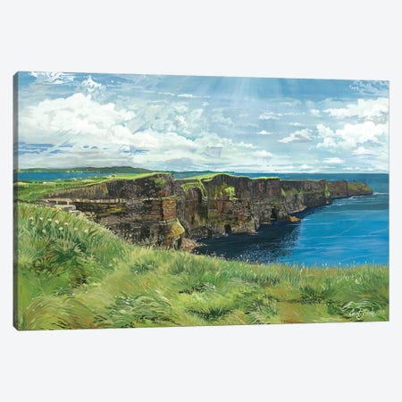 Cliffs Of Moher Canvas Print #CFK6} by Curtis Funke Art Print