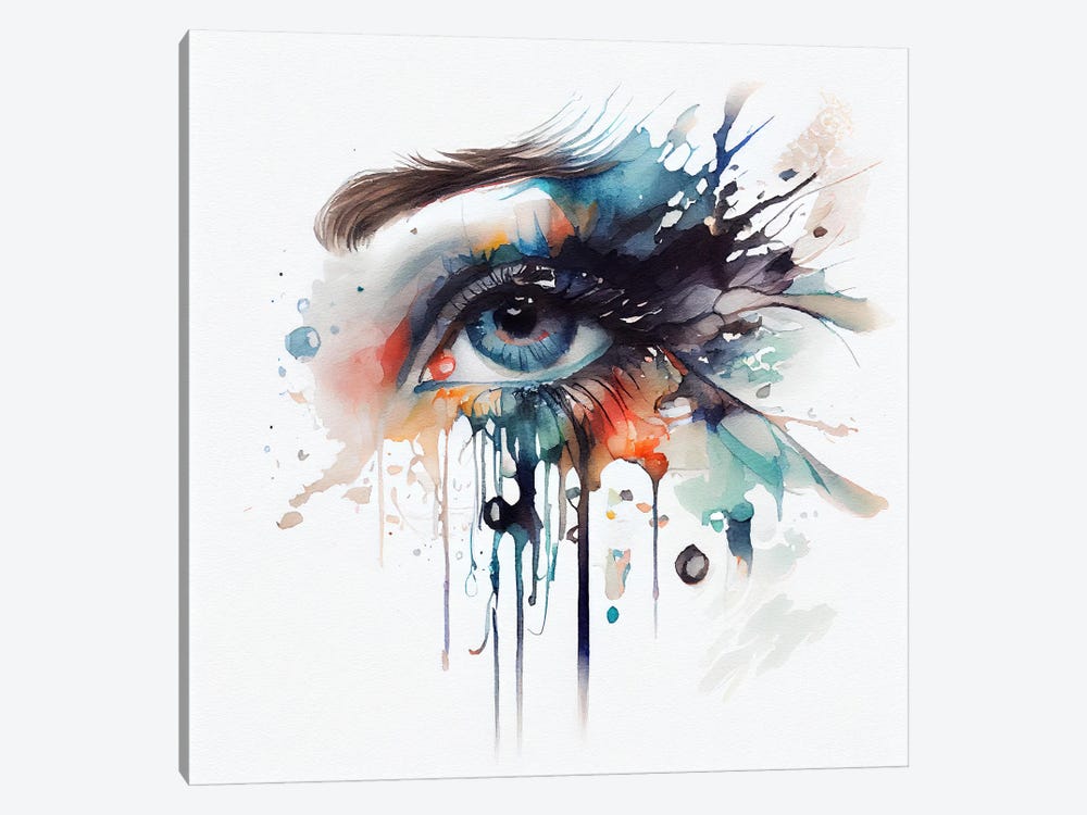 Watercolor Woman Eye I by Chromatic Fusion Studio 1-piece Canvas Wall Art