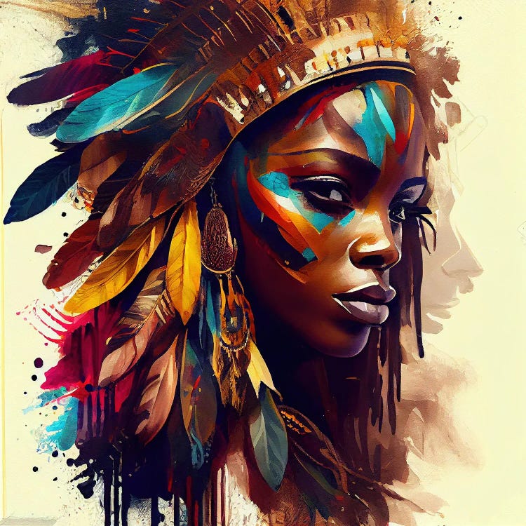 Powerful African Warrior Woman V