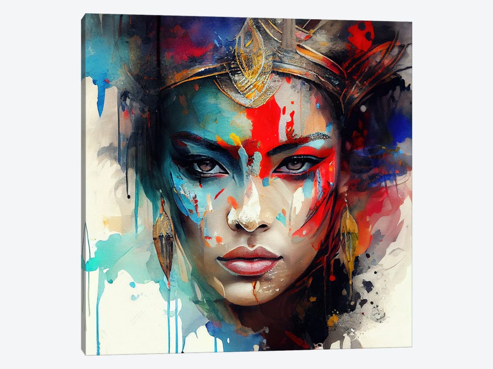 Powerful Asian Woman I by Chromatic Fusion Studio 1-piece Canvas Art Print