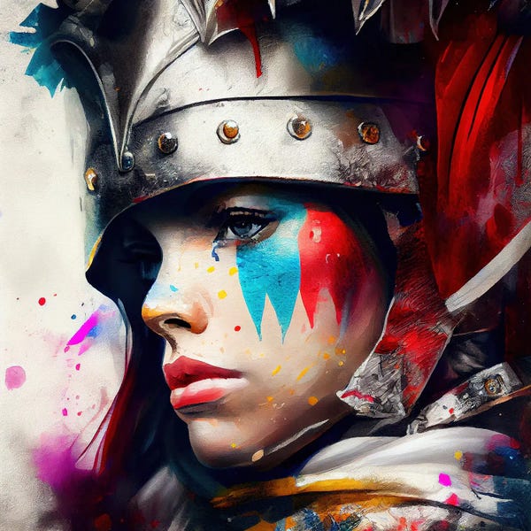 Powerful Medieval Warrior Woman I