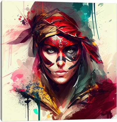 Powerful Pirate Woman I Canvas Art Print - Pirates