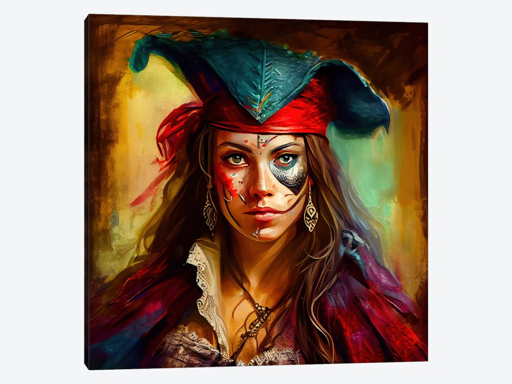 Powerful Pirate Woman II by Chromatic Fusion Studio 1-piece Canvas Artwork