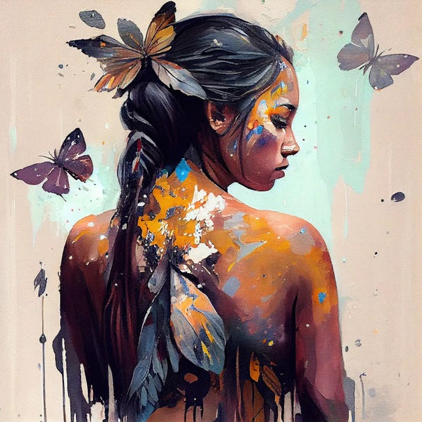 Powerful Butterfly Woman Body II