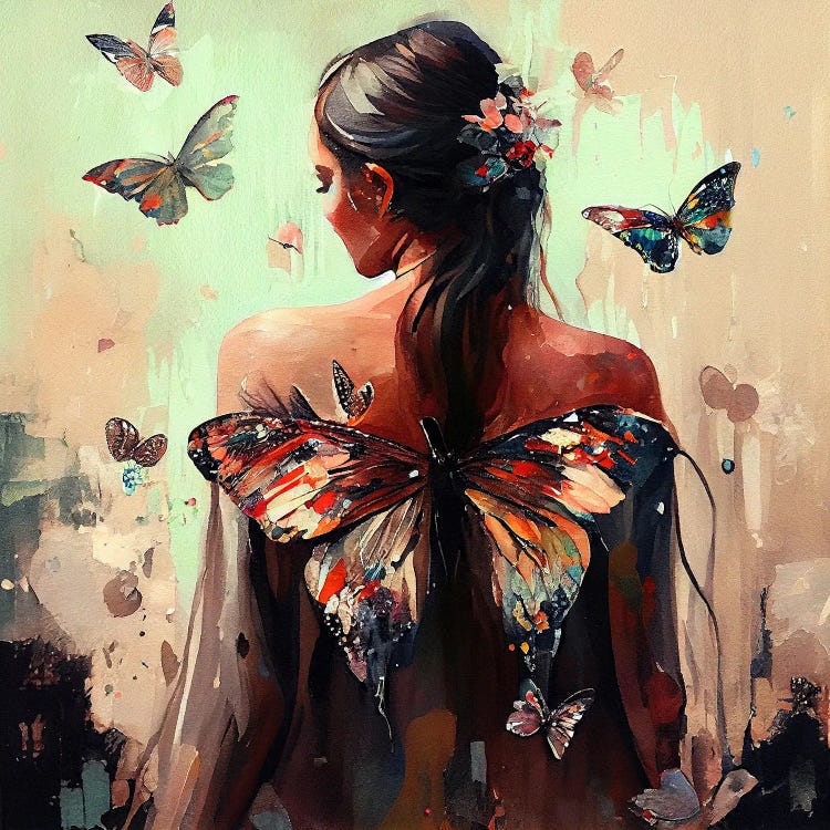 Powerful Butterfly Woman Body III