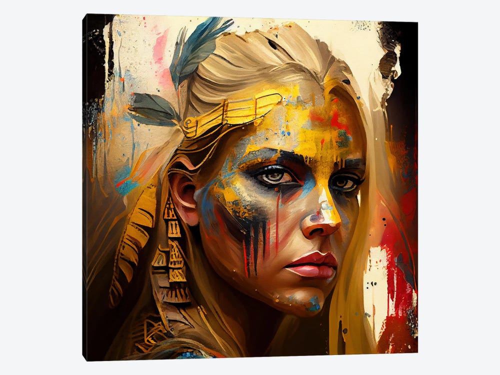 Powerful Warrior Woman II by Chromatic Fusion Studio 1-piece Art Print