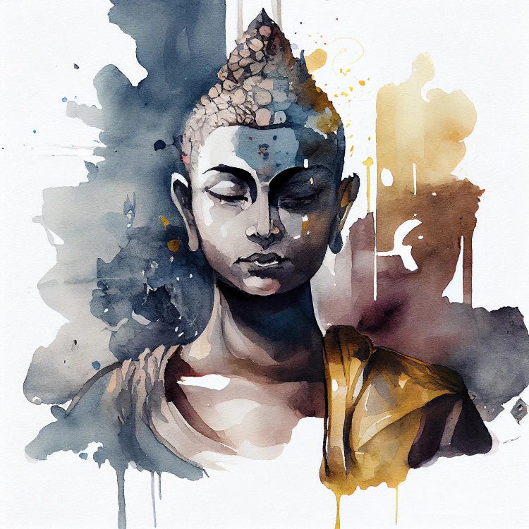 Watercolor Buddha V