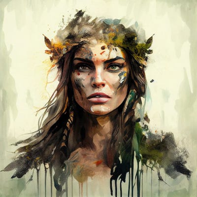 Powerful Druid II by Chromatic Fusion Studio canvas print