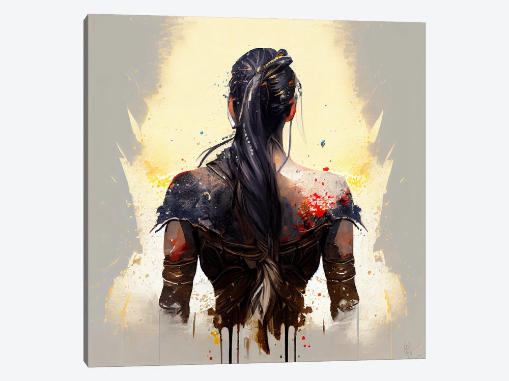 Powerful Warrior Back I by Chromatic Fusion Studio 1-piece Canvas Art Print