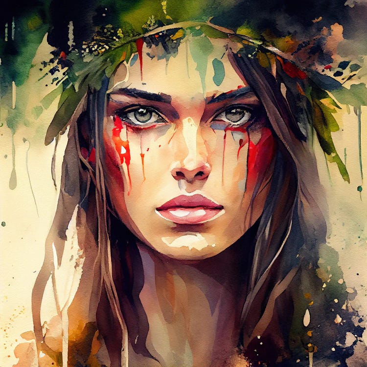 Watercolor Druid II