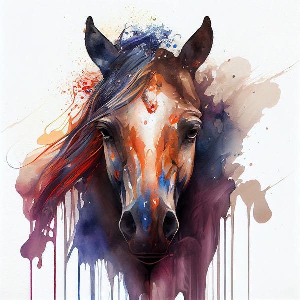 Watercolor Horse I