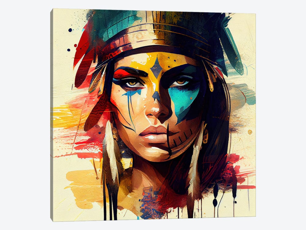 Powerful Egyptian Warrior Woman I by Chromatic Fusion Studio 1-piece Canvas Artwork