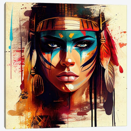 Powerful Egyptian Warrior - Canvas Wall Art | Chromatic Fusion Studio