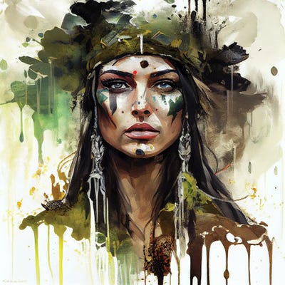 Powerful Druid II by Chromatic Fusion Studio multi panel art